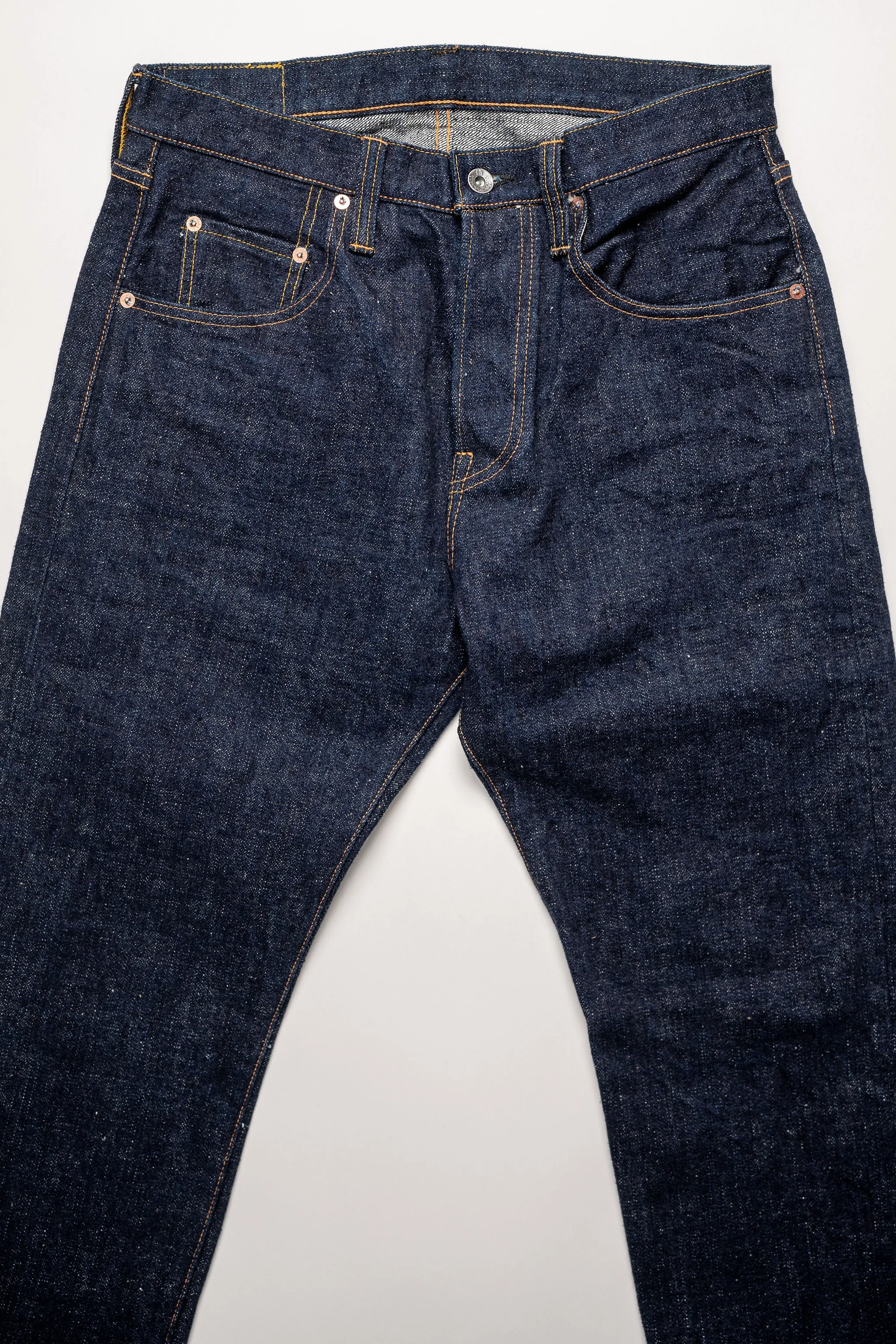 Samurai S211AX Ai Benkei - 18oz Natural Indigo Relaxed Tapered Denim sold by Franklin and Poe product image thumbnail 4