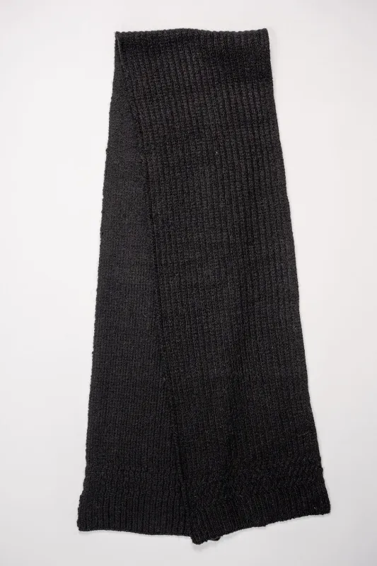 3sixteen Alpaca Rib Scarf - Black made by 3sixteen