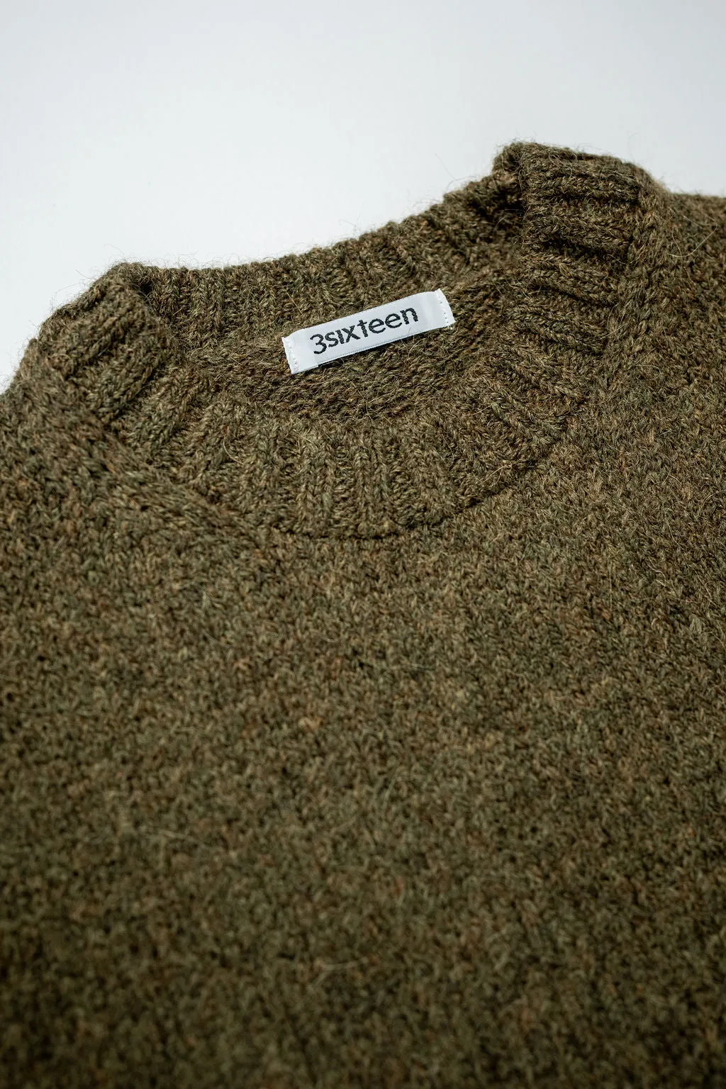 3sixteen Alpaca Crewneck - Forest sold by Franklin and Poe product image thumbnail 4