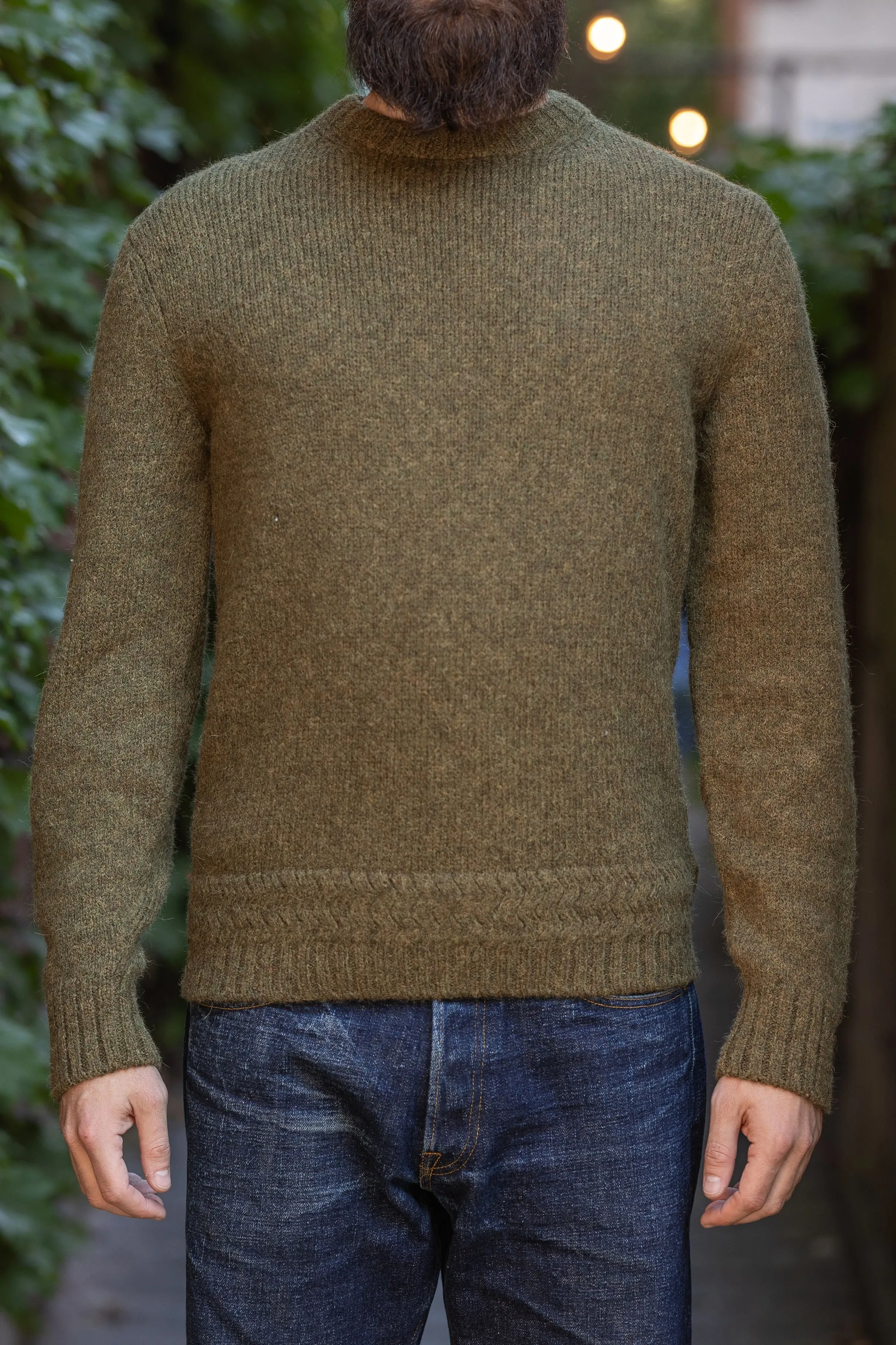 3sixteen Alpaca Crewneck - Forest sold by Franklin and Poe