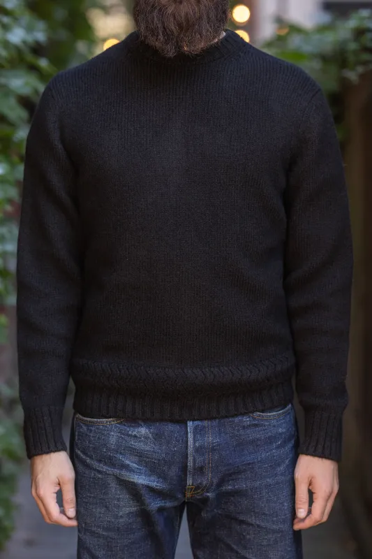 3sixteen Alpaca Crewneck - Black sold by Franklin and Poe