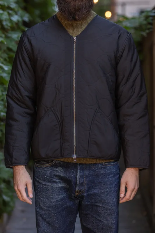 3sixteen Zip Liner Jacket - Sherpa Black Nylon sold by Franklin and Poe