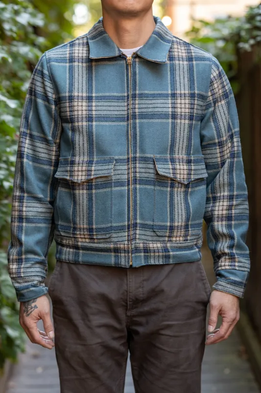 Freenote Cloth Alcorn - Blue Lagoon Plaid sold by Franklin and Poe