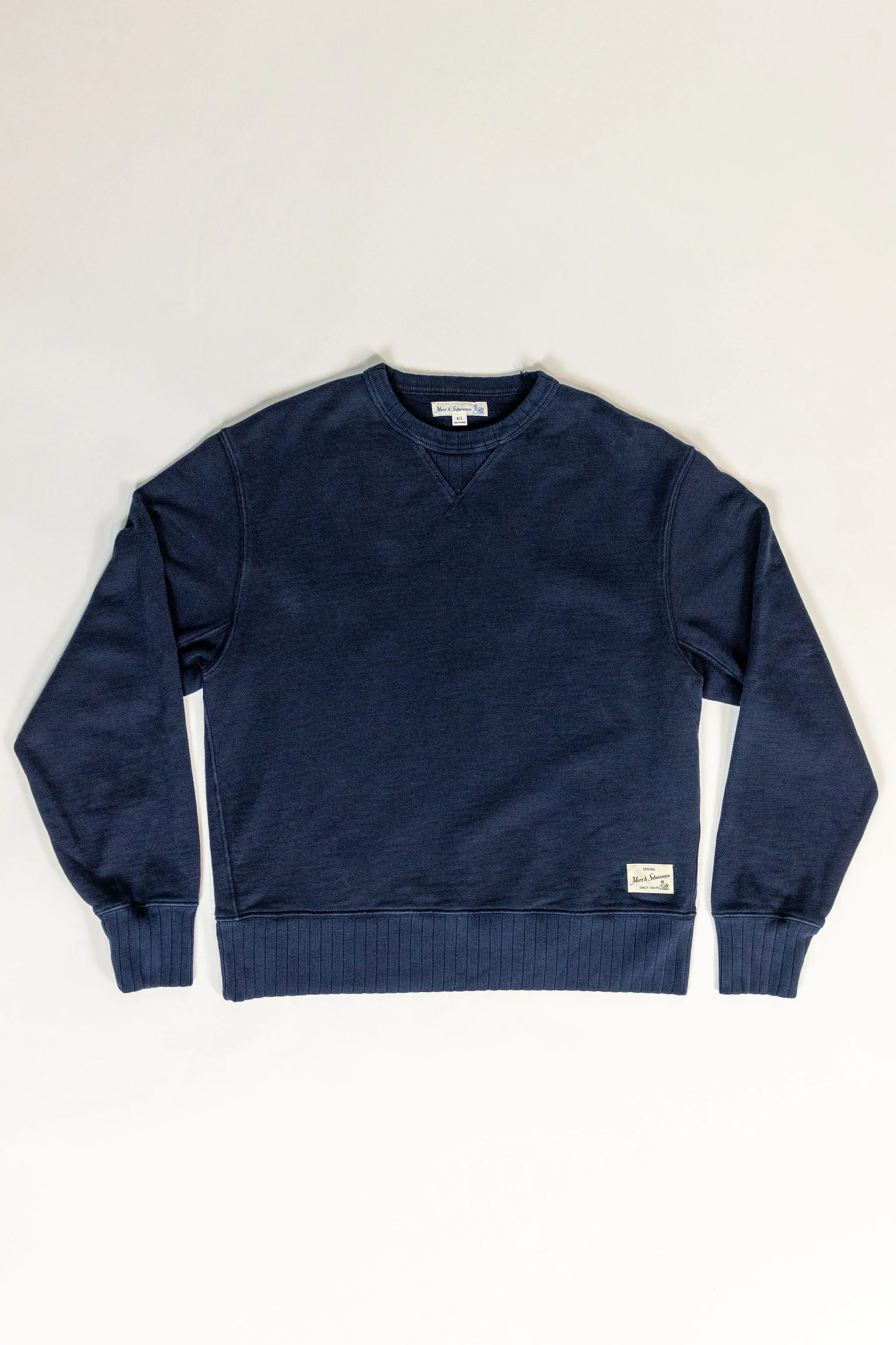 Merz b. Schwanen RFC01 Good Basics 19oz Relaxed Fit Sweatshirt - Dark Navy sold by Franklin and Poe product image thumbnail 4
