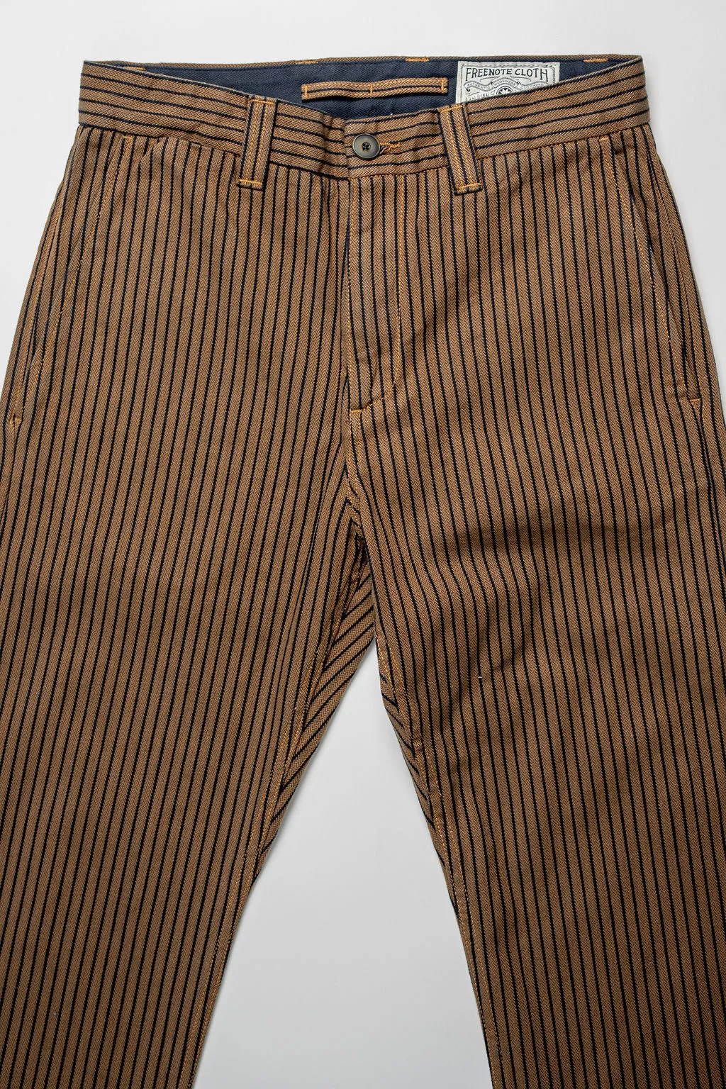 Freenote Cloth Deck Pant - Brown Herringbone Dobby sold by Franklin and Poe product image thumbnail 4