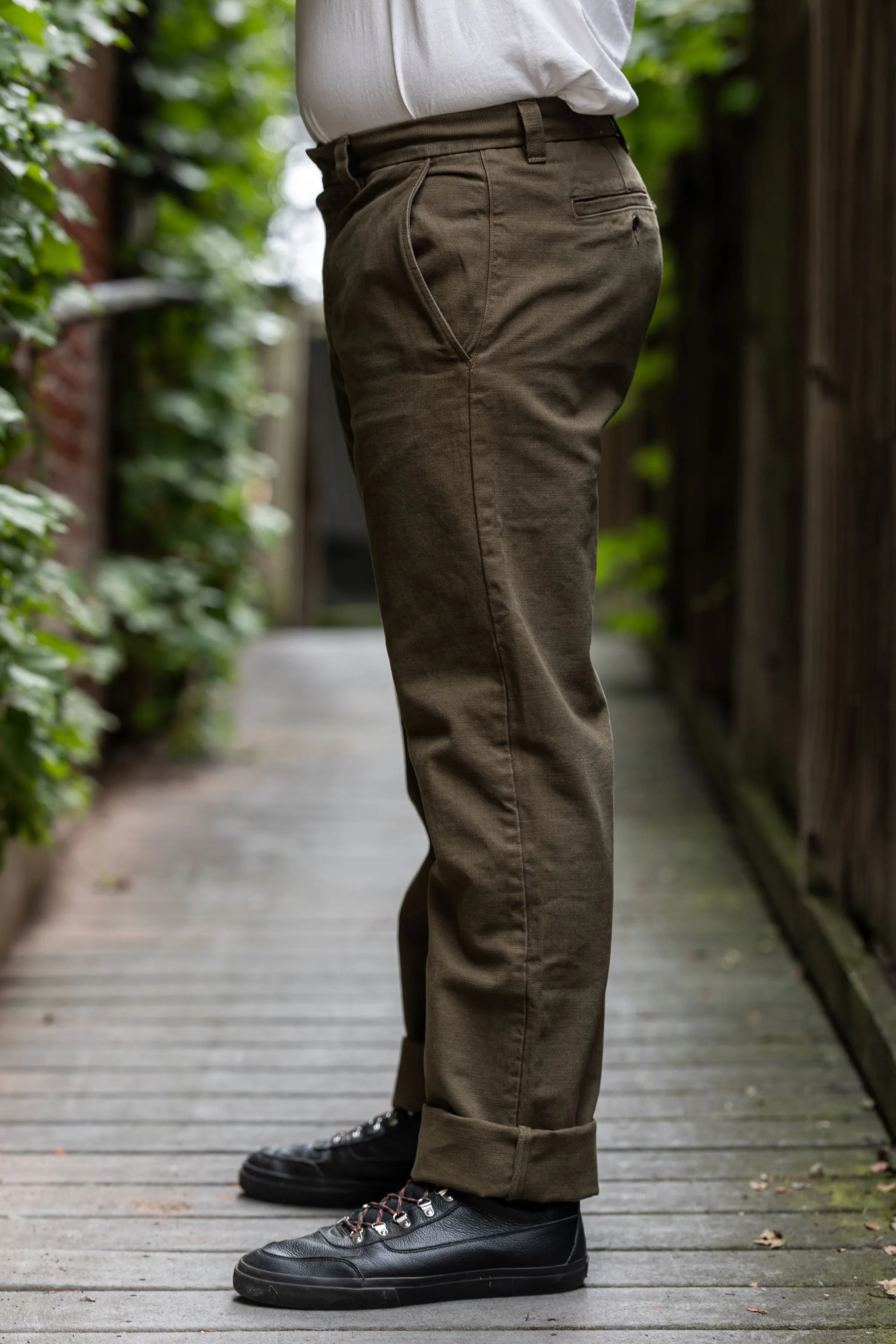 Freenote Cloth Deck Pant - 14oz Slub Army sold by Franklin and Poe product image thumbnail 2