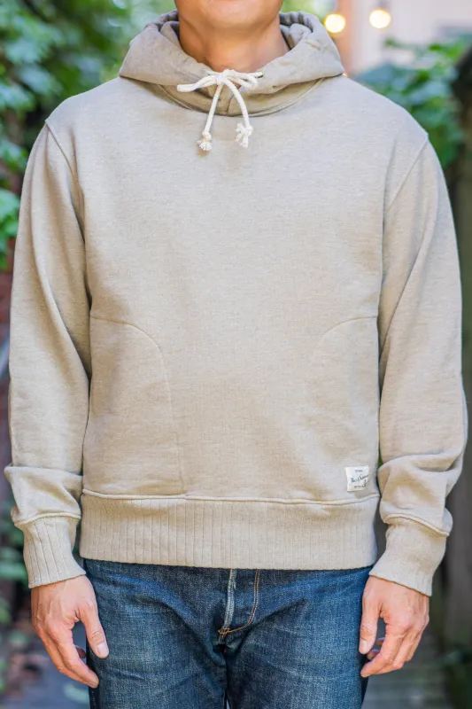 Merz b. Schwanen RFHD01 Good Basics 19oz Relaxed Fit Hoodie - Grey Melange sold by Franklin and Poe