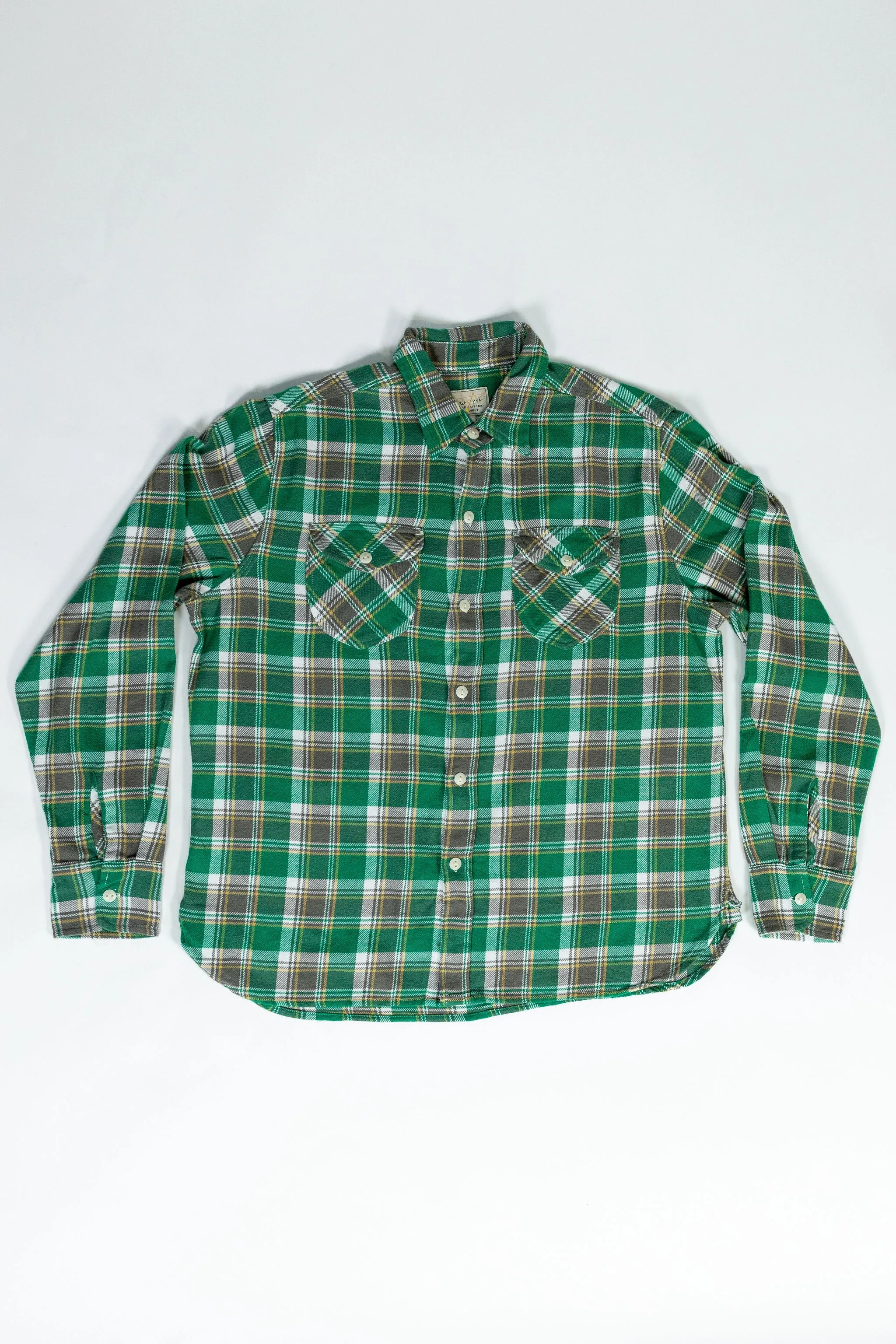 Wythe Washed Flannel Workshirt - Spring Pastures sold by Franklin and Poe product image thumbnail 4