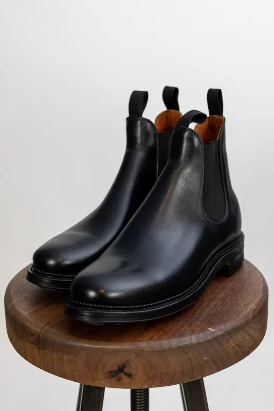 Viberg Chelsea Boot - Nero Vocalou Vitelli sold by Franklin and Poe