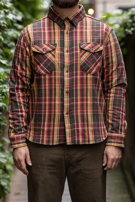 UES 502452 Heavy Flannel Shirt - Red sold by Franklin and Poe