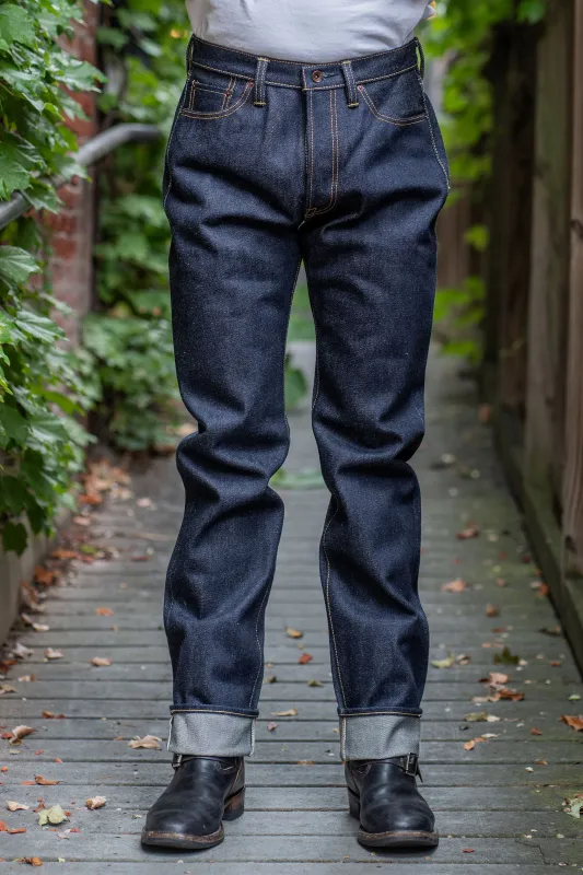 Iron Heart IH-888S-UHR 21/23oz Ultra Heavy Raw Selvedge Denim Medium/High Rise Tapered Cut Jeans - Indigo sold by Franklin and Poe
