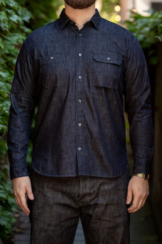 Momotaro MXLS1022 8oz original selvedge denim shirt made by Momotaro