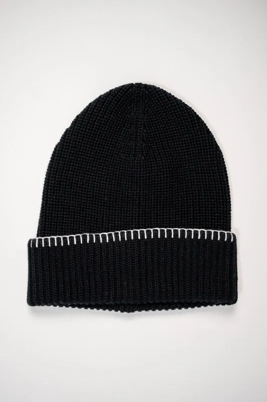 3sixteen Blanket Stitch Watch Cap - Black sold by Franklin and Poe