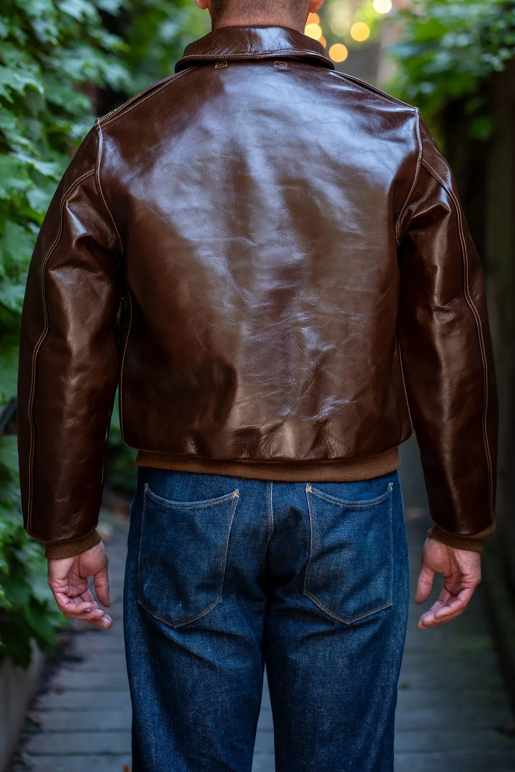 Buzz Rickson's BR80593 Type A-2 “Contract no. w535 AC-23380 Rough Wear Clothing co.” - S/Brown sold by Franklin and Poe product image thumbnail 3