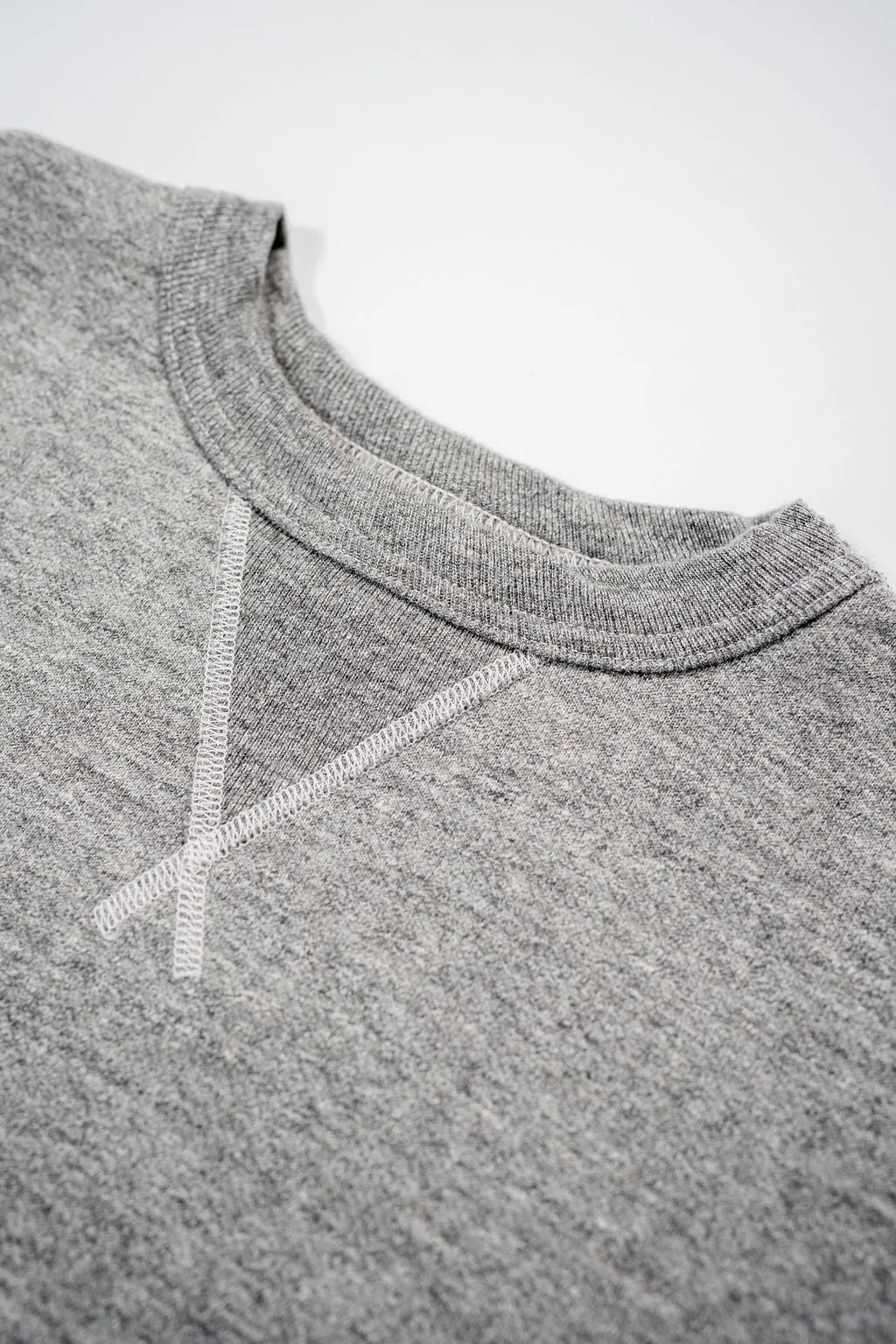 Buzz Rickson's BR65622 Set-in Crew Neck Sweatshirt - Heather Gray sold by Franklin and Poe product image thumbnail 5