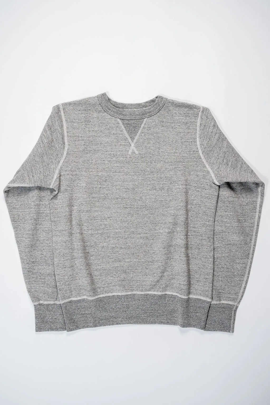 Buzz Rickson's BR65622 Set-in Crew Neck Sweatshirt - Heather Gray sold by Franklin and Poe product image thumbnail 4