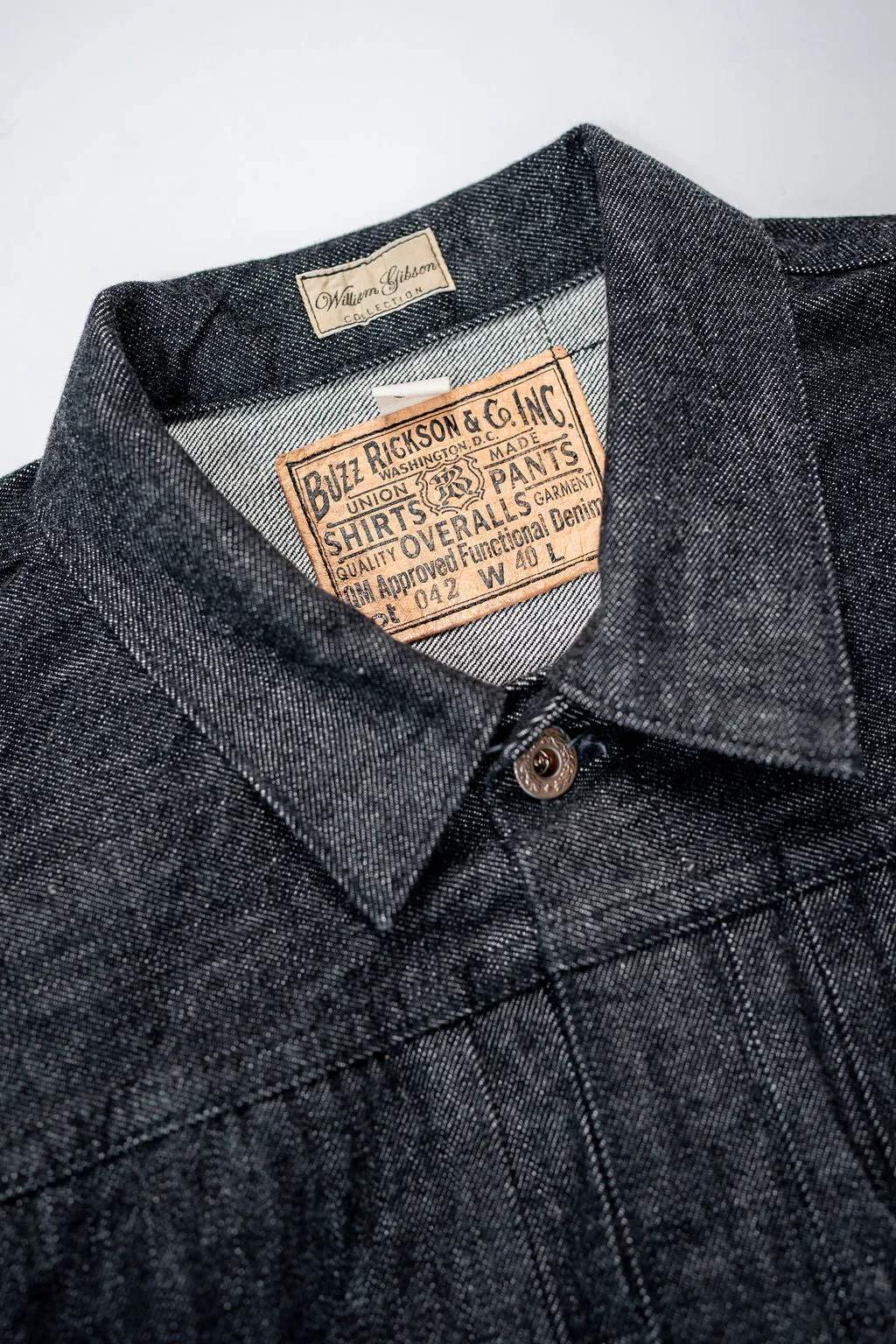 Buzz Rickson's BR16042 World War II Black Denim Blouse - One Wash sold by Franklin and Poe product image thumbnail 5
