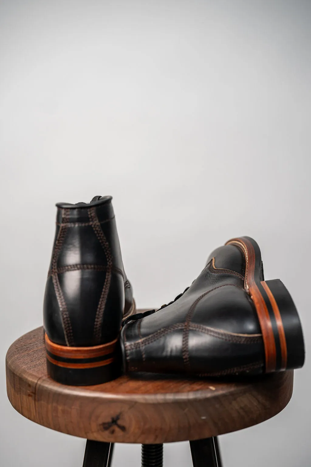 John Lofgren El Capitan Boots - Horween Leather Black Chromexcel sold by Franklin and Poe product image thumbnail 5