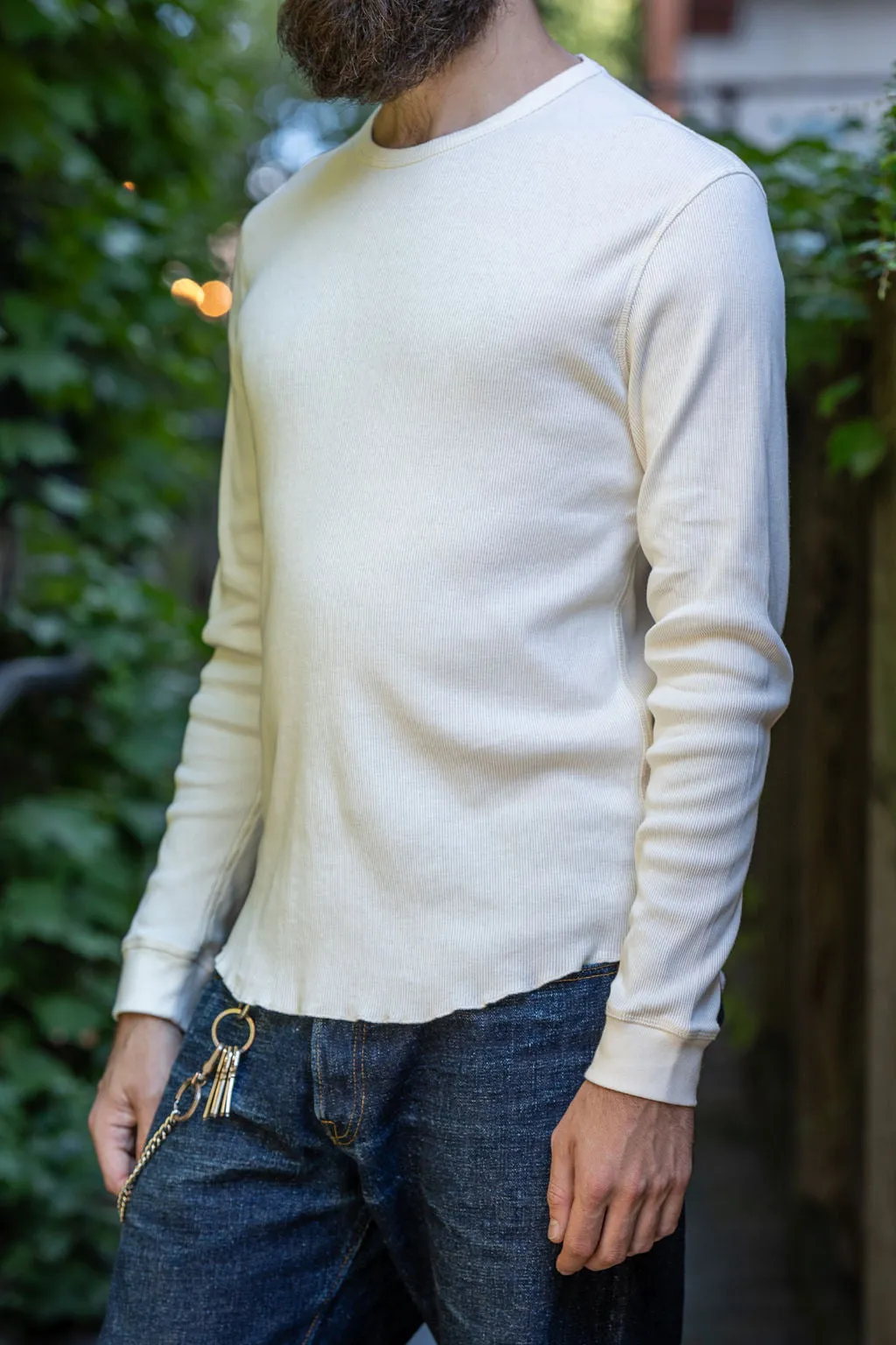 Indigofera Clyde - Cotton Rib Cocatoo White sold by Franklin and Poe product image thumbnail 2