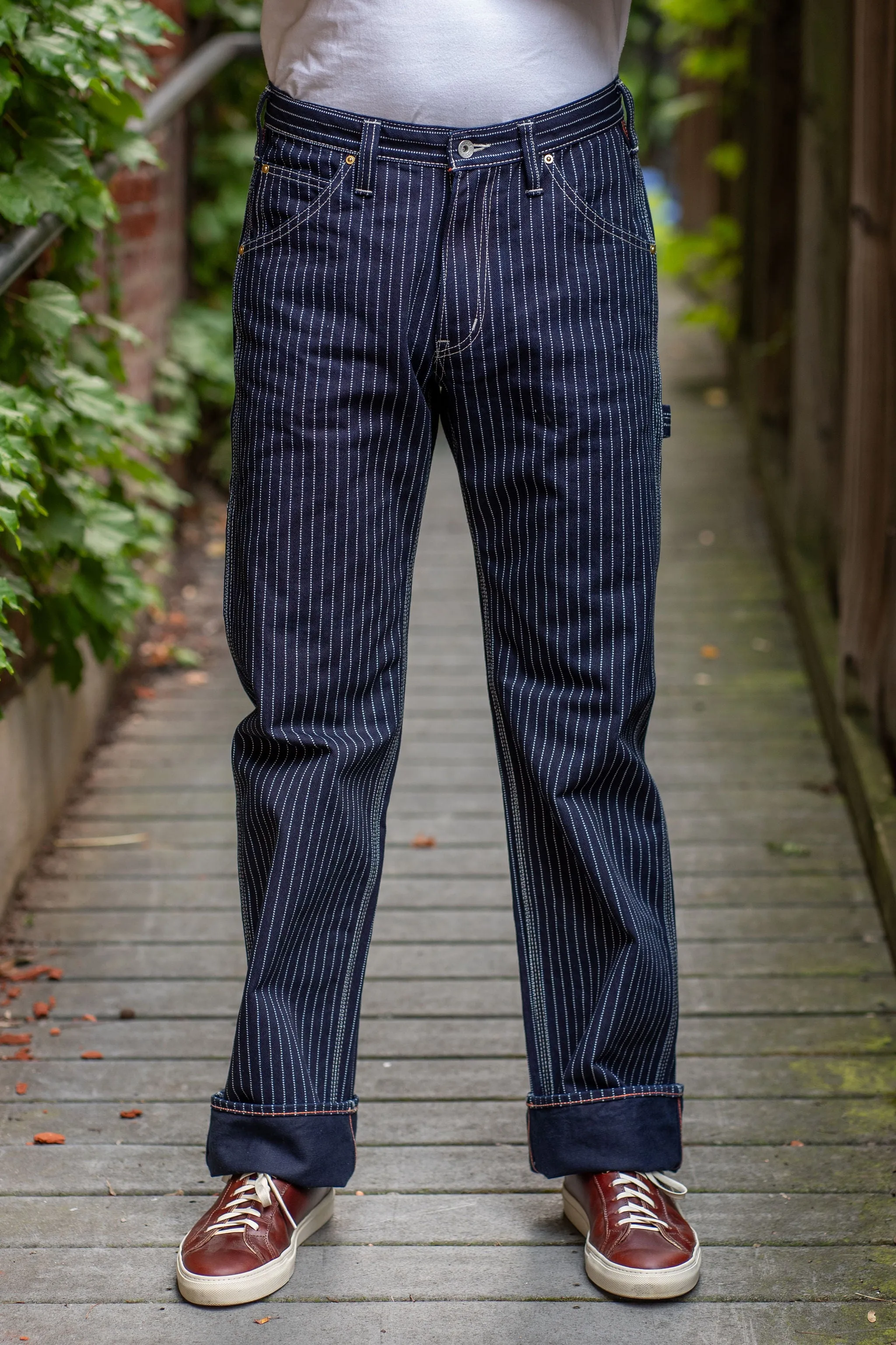 Iron Heart IH-814-IND 12oz Wabash Painter's Pants - Indigo sold by Franklin and Poe