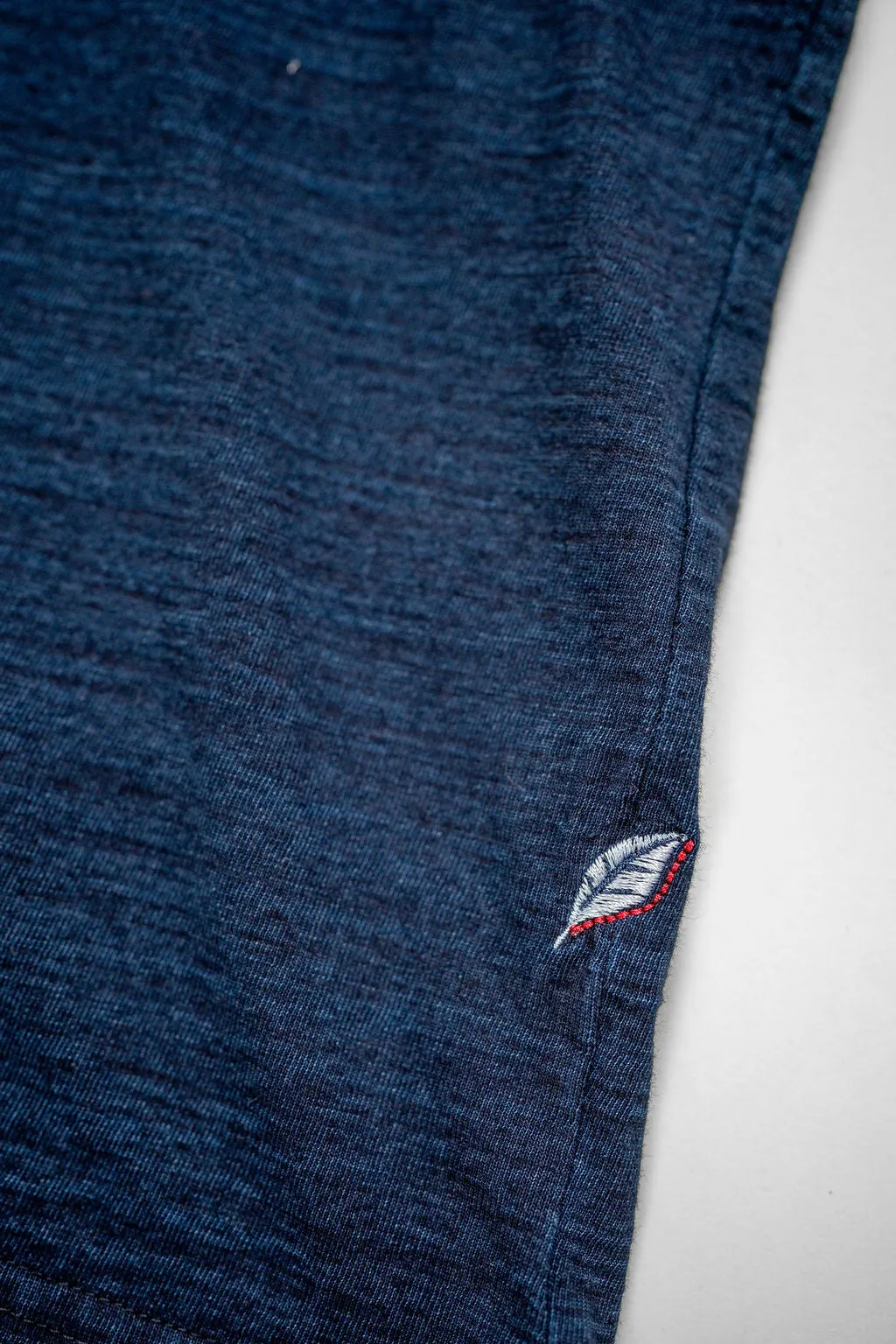 Pure Blue Japan SS-5011-D Indigo Jersey Crew Neck T-shirt - Dark Indigo sold by Franklin and Poe product image thumbnail 5