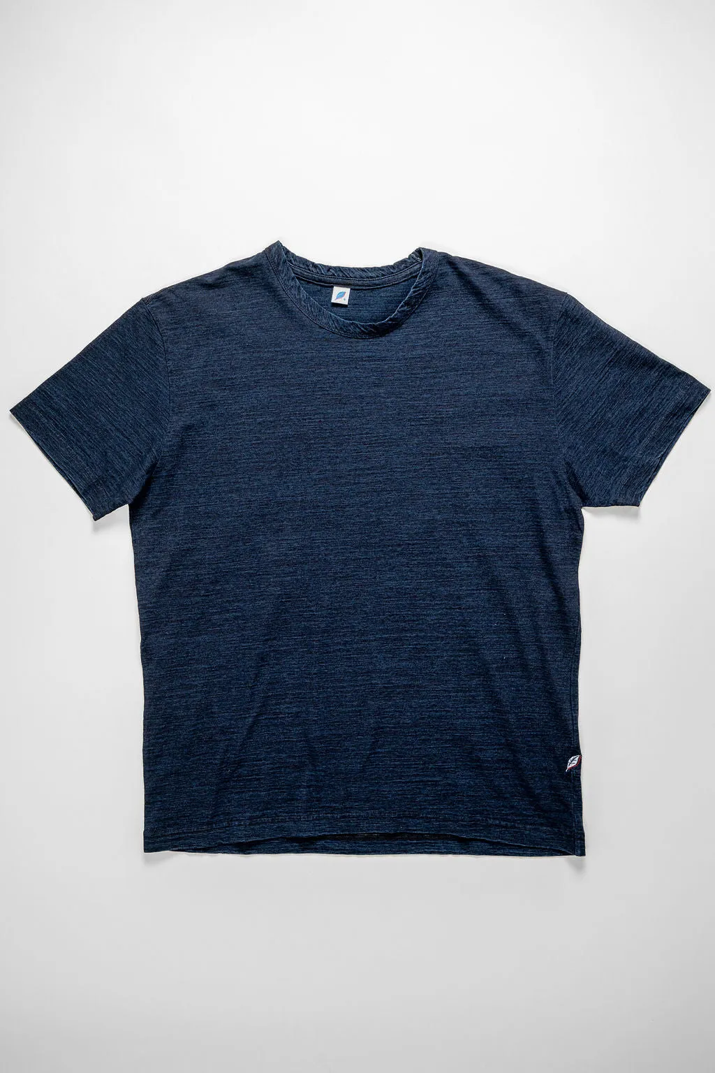 Pure Blue Japan SS-5011-D Indigo Jersey Crew Neck T-shirt - Dark Indigo sold by Franklin and Poe product image thumbnail 3