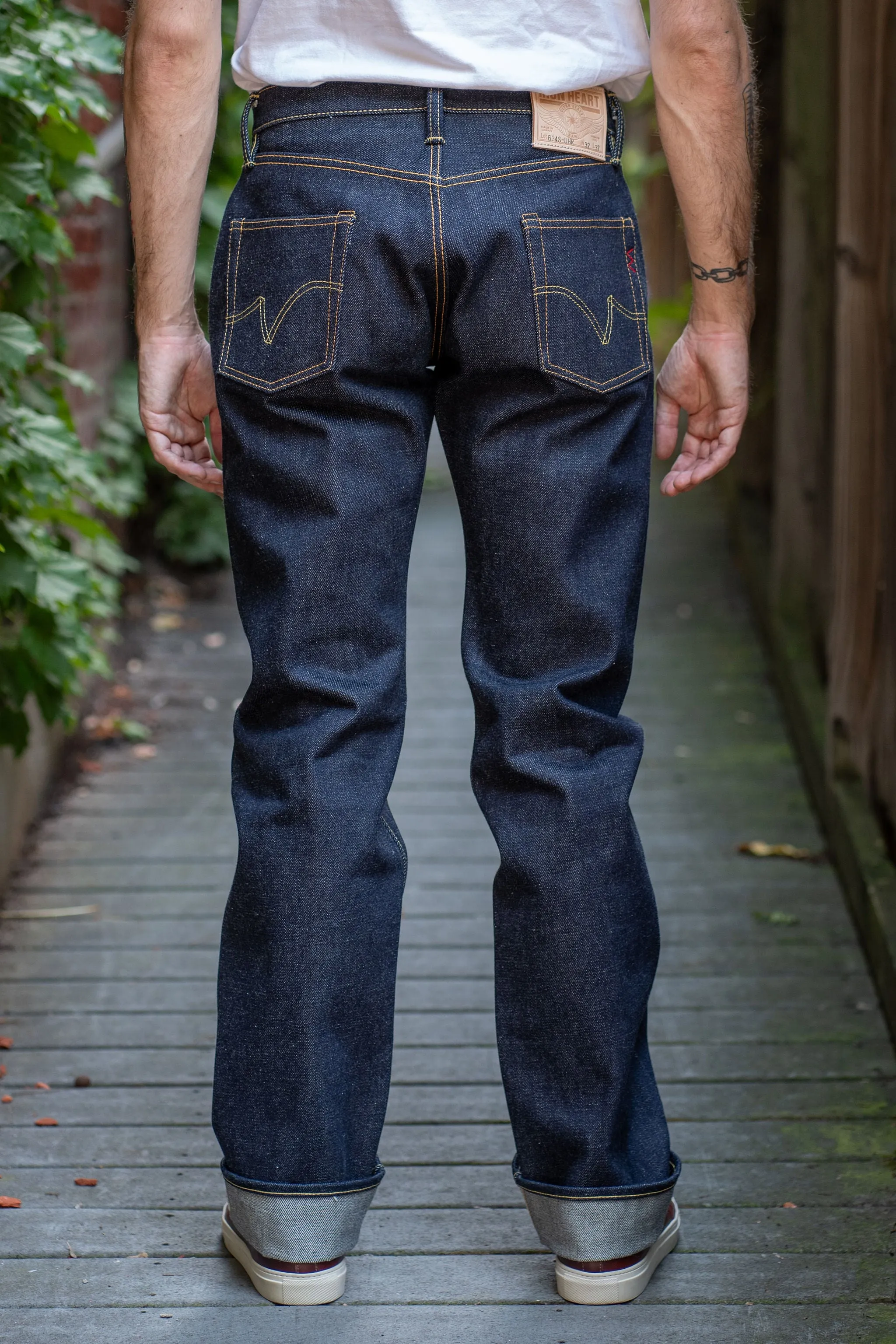 Iron Heart IH-634S-UHR 21/23oz Raw Selvedge Denim Straight Cut Jeans - Indigo sold by Franklin and Poe product image thumbnail 3