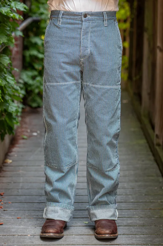 Freenote Cloth Ortega Pant - Indigo Stripe sold by Franklin and Poe