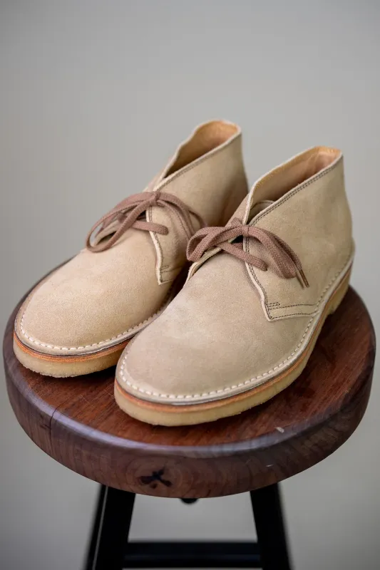 John Lofgren Military Desert Boots - Japanese Suede Sand sold by Franklin and Poe