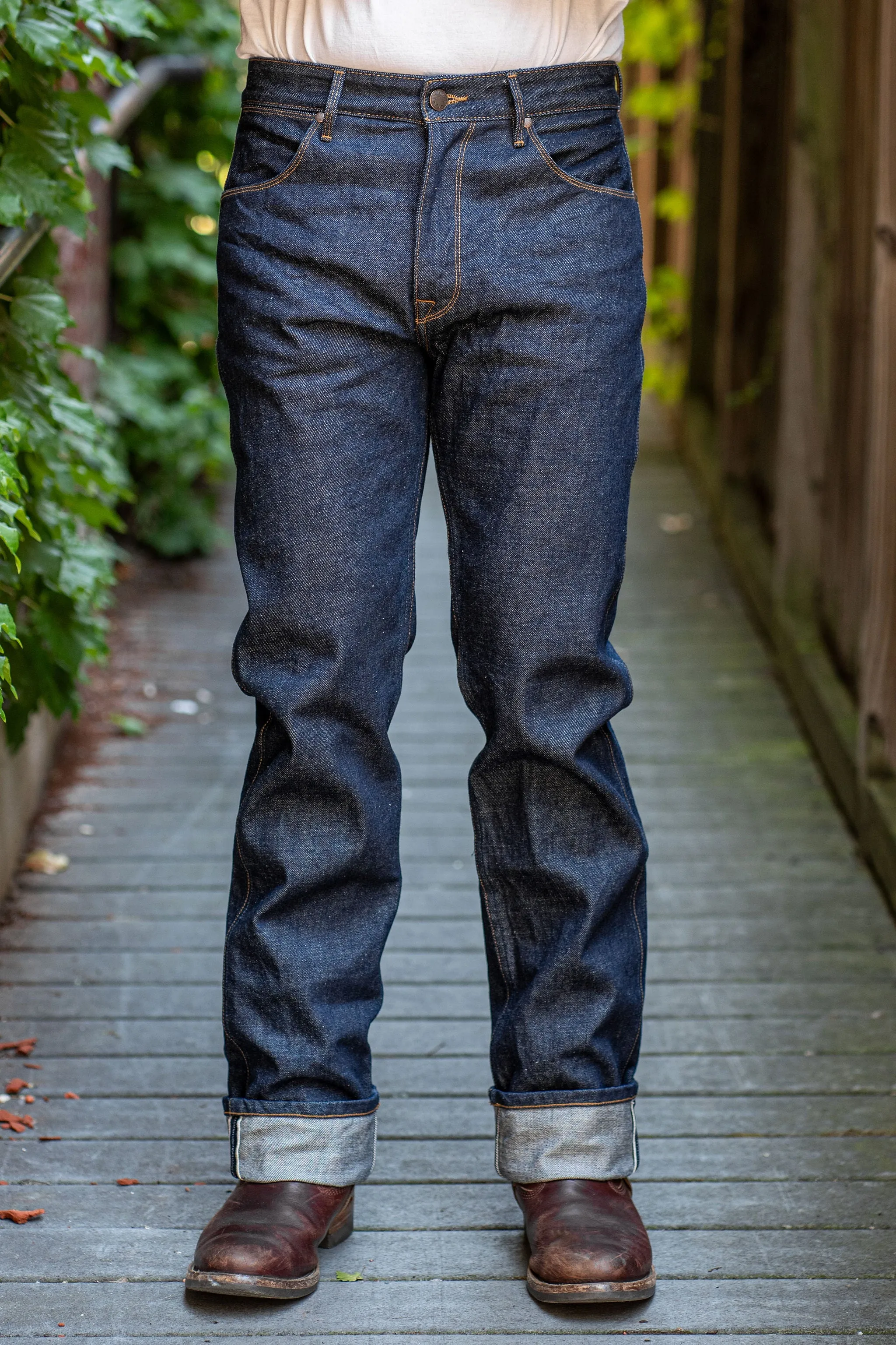 Freenote Cloth Wilkes - 15oz Rinsed Denim sold by Franklin and Poe