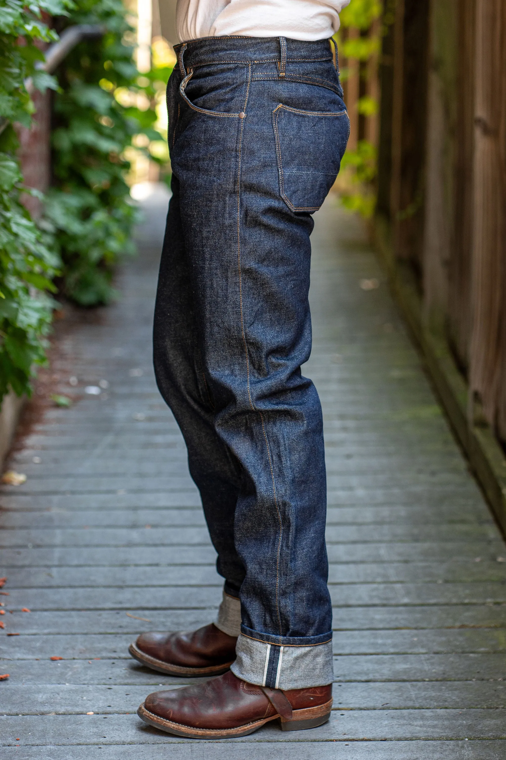 Freenote Cloth Wilkes - 15oz Rinsed Denim sold by Franklin and Poe product image thumbnail 2