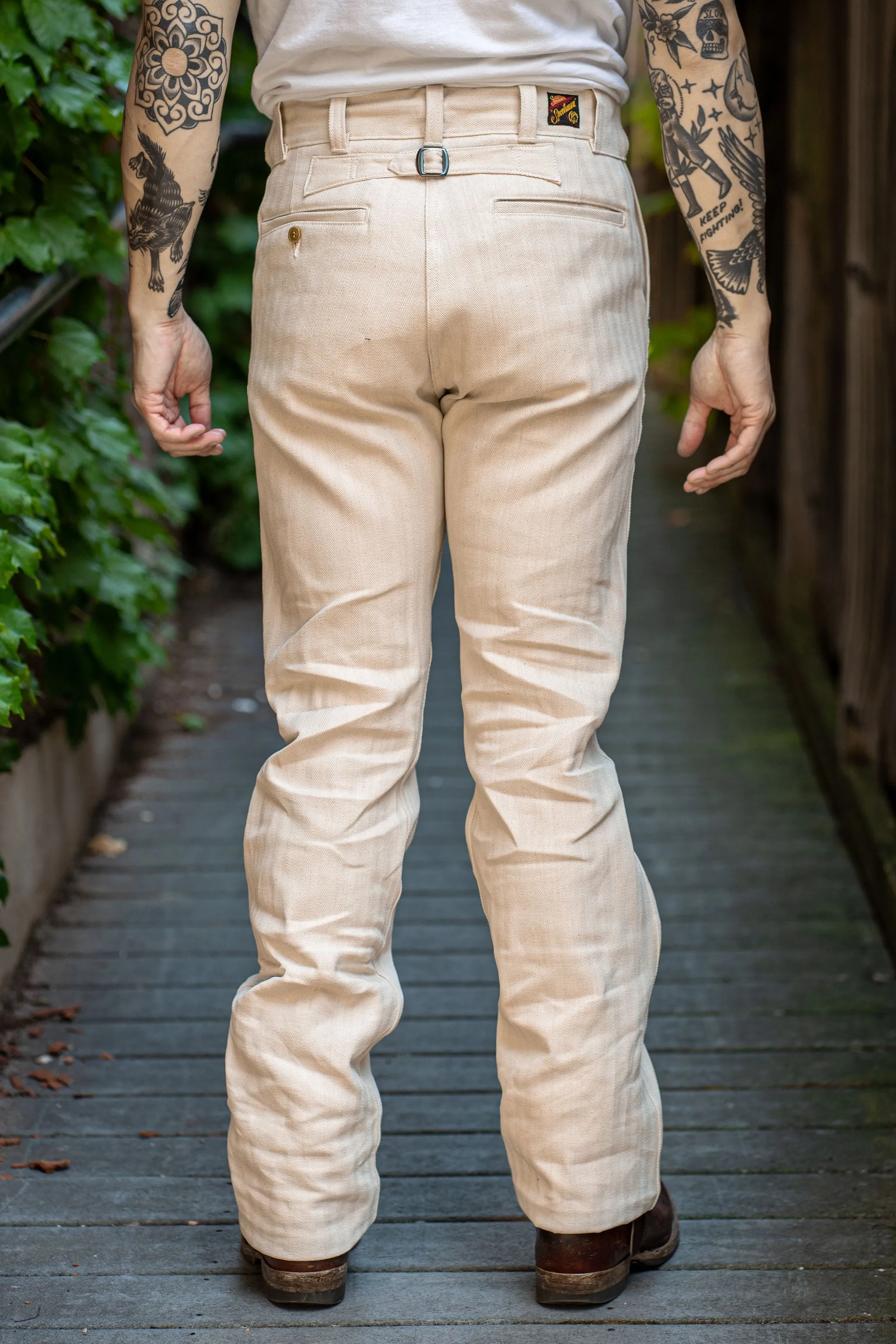 Mister Freedom Sportman Chinos - Ivory HBT sold by Franklin and Poe product image thumbnail 3