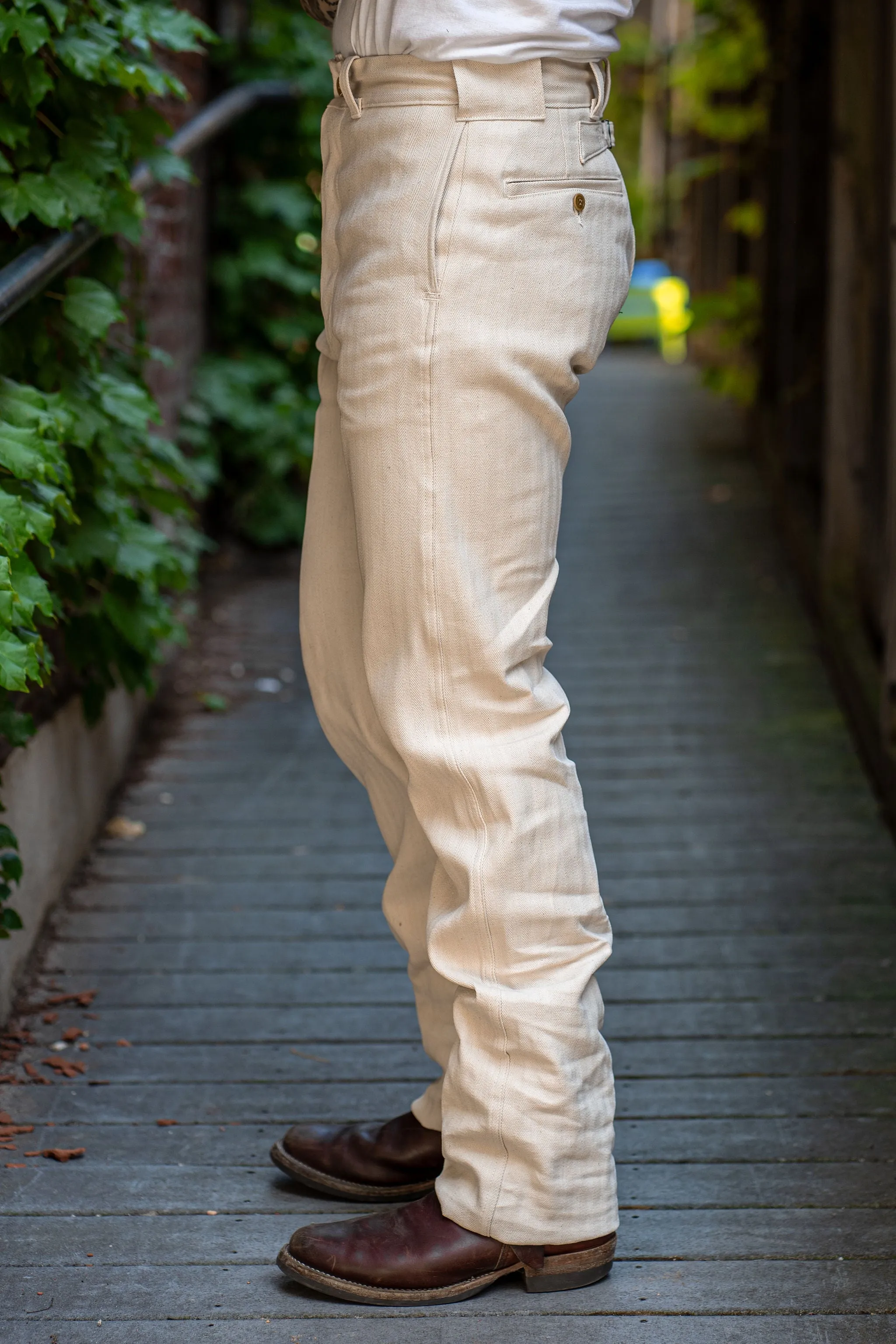 Mister Freedom Sportman Chinos - Ivory HBT sold by Franklin and Poe product image thumbnail 2