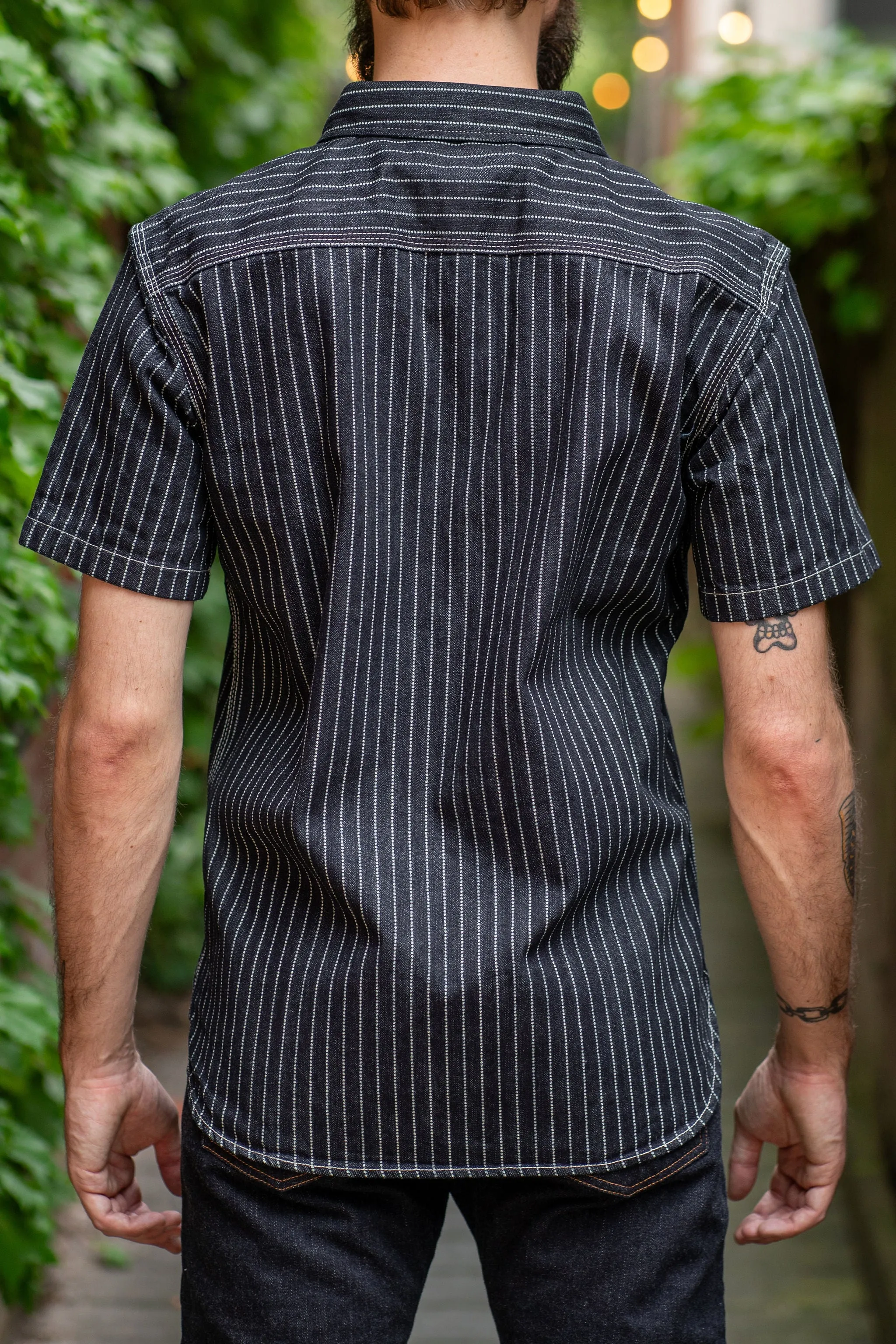 The Flat Head FN-SDK-702S - 10oz Wabash Denim Work Shirt S/S sold by Franklin and Poe product image thumbnail 3