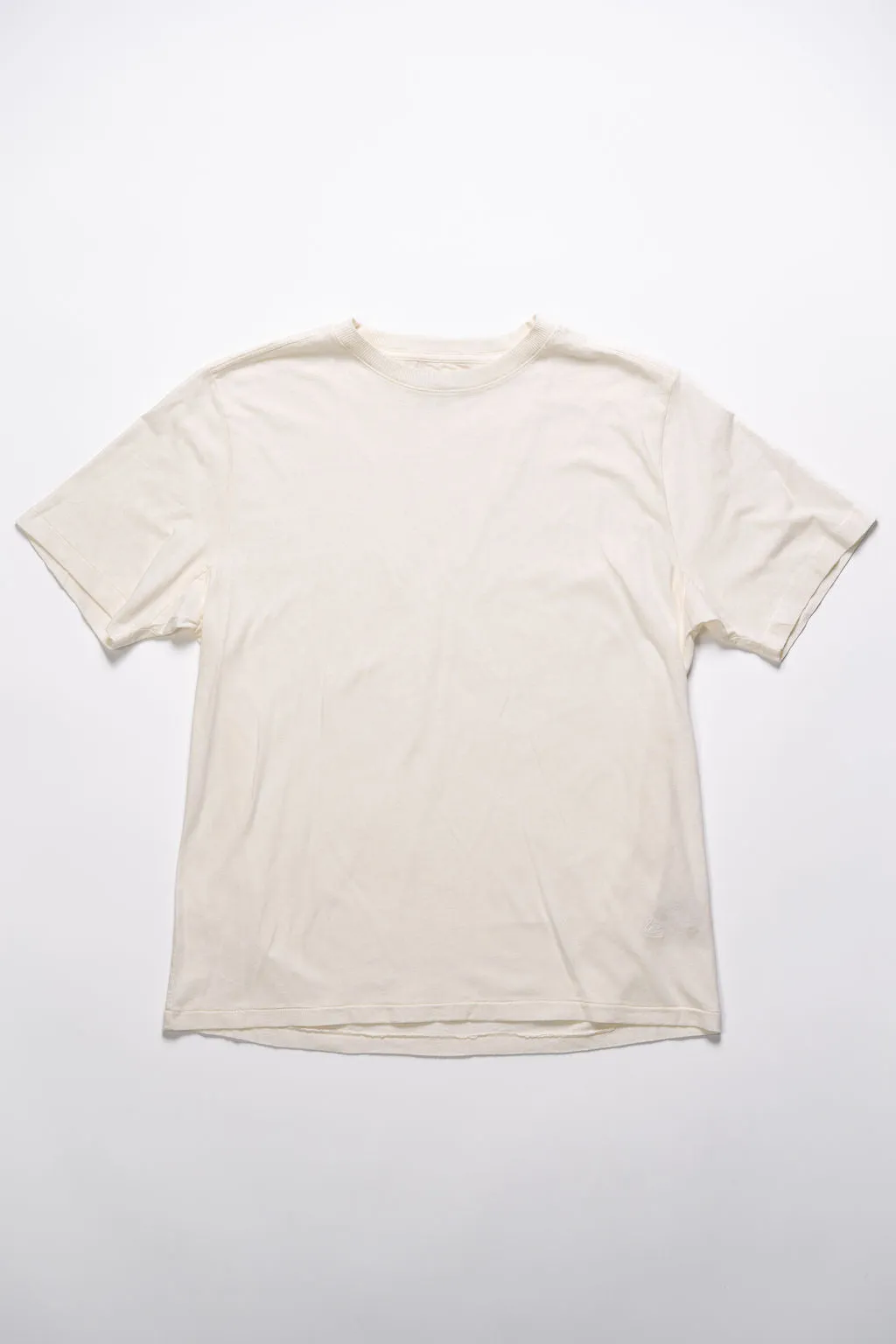 Merz b. Schwanen HPT01 Relaxed Fit T-shirt 5.4OZ Cotton-Hemp - White sold by Franklin and Poe product image thumbnail 3