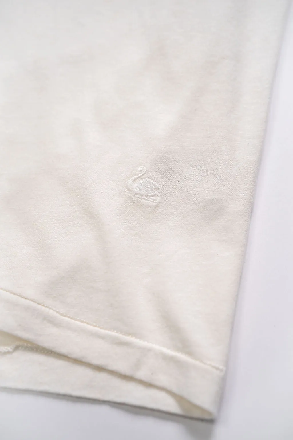 Merz b. Schwanen HPT01 Relaxed Fit T-shirt 5.4OZ Cotton-Hemp - White sold by Franklin and Poe product image thumbnail 4