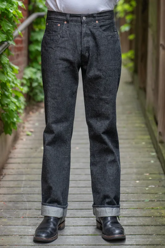 Sugar Cane Lot No. SC42460 1947 Straight Leg - 14.25oz Black Denim sold by Franklin and Poe