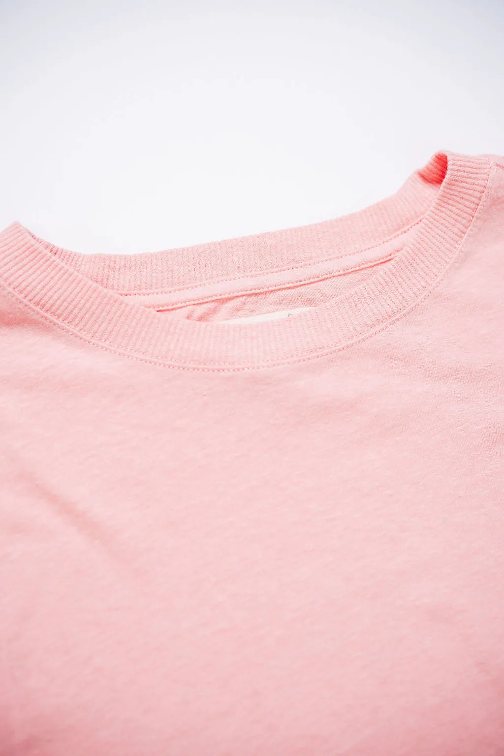 Merz b. Schwanen HPT01 Relaxed Fit T-shirt 5.4OZ Cotton-Hemp - Peach sold by Franklin and Poe product image thumbnail 4
