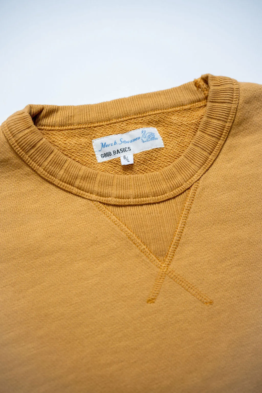 Merz b. Schwanen RFC01 Good Basics 19oz Relaxed Fit Sweatshirt - Honey sold by Franklin and Poe product image thumbnail 5