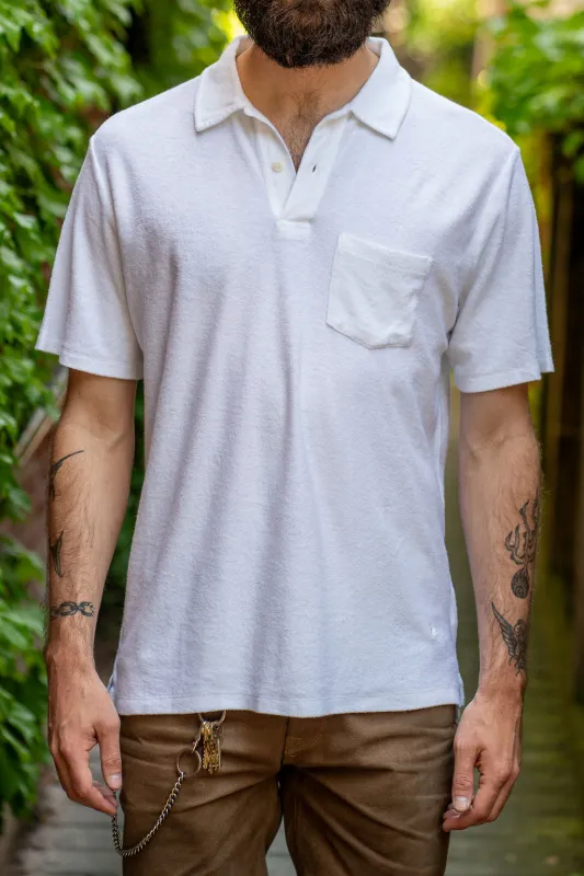 Merz b. Schwanen TPLP02 Good Basic Polo Shirt 4.6oz Terry - White sold by Franklin and Poe