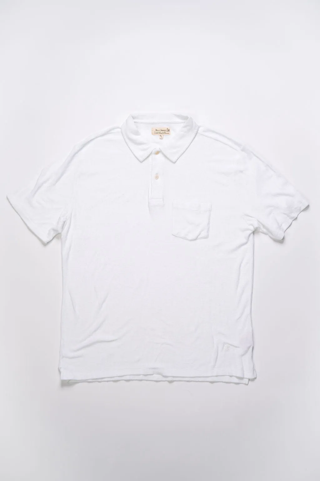 Merz b. Schwanen TPLP02 Good Basic Polo Shirt 4.6oz Terry - White sold by Franklin and Poe product image thumbnail 4