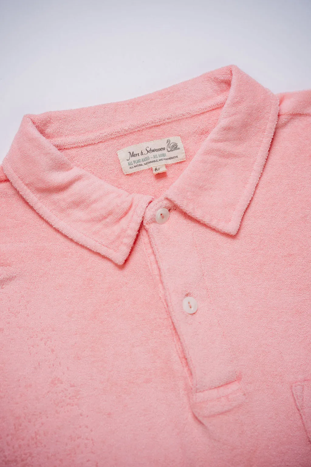 Merz b. Schwanen TPLP02 Good Basic Polo Shirt 4.6oz Terry - Peach sold by Franklin and Poe product image thumbnail 5
