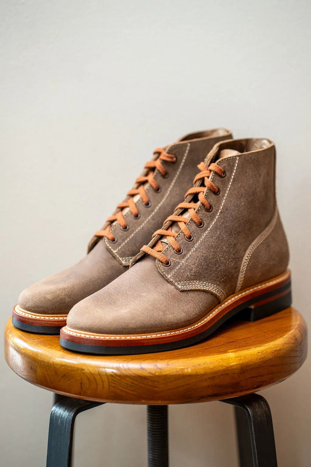 John Lofgren M-43 Service Shoes - Horween Natural CXL Natural Roughout sold by Franklin and Poe