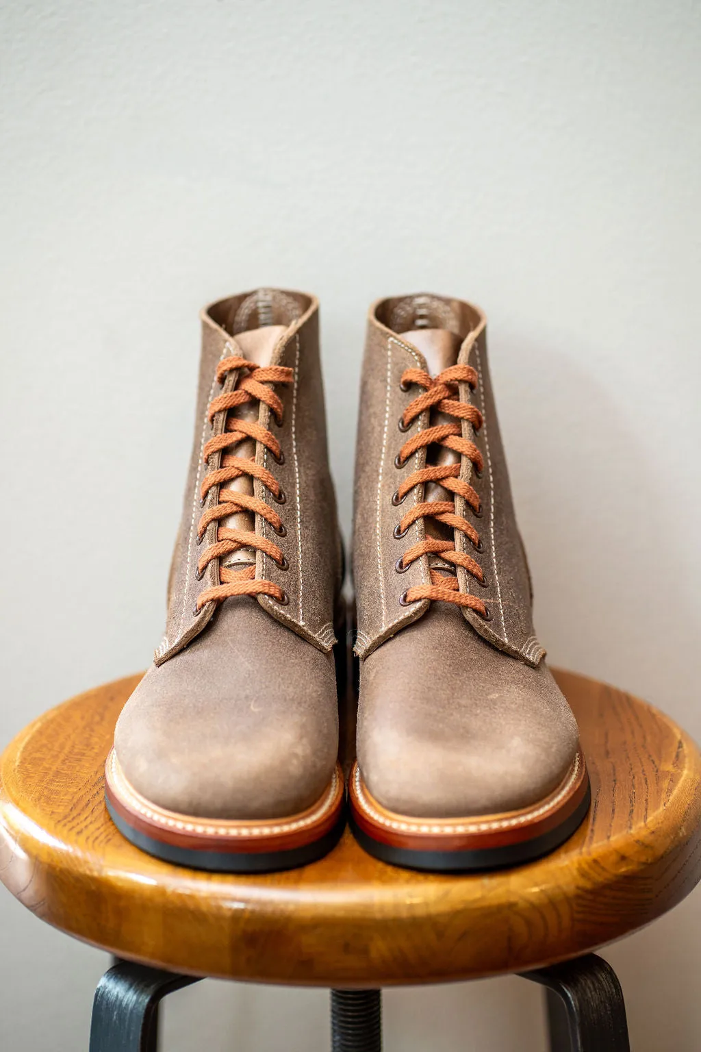 John Lofgren M-43 Service Shoes - Horween Natural CXL Natural Roughout sold by Franklin and Poe product image thumbnail 2