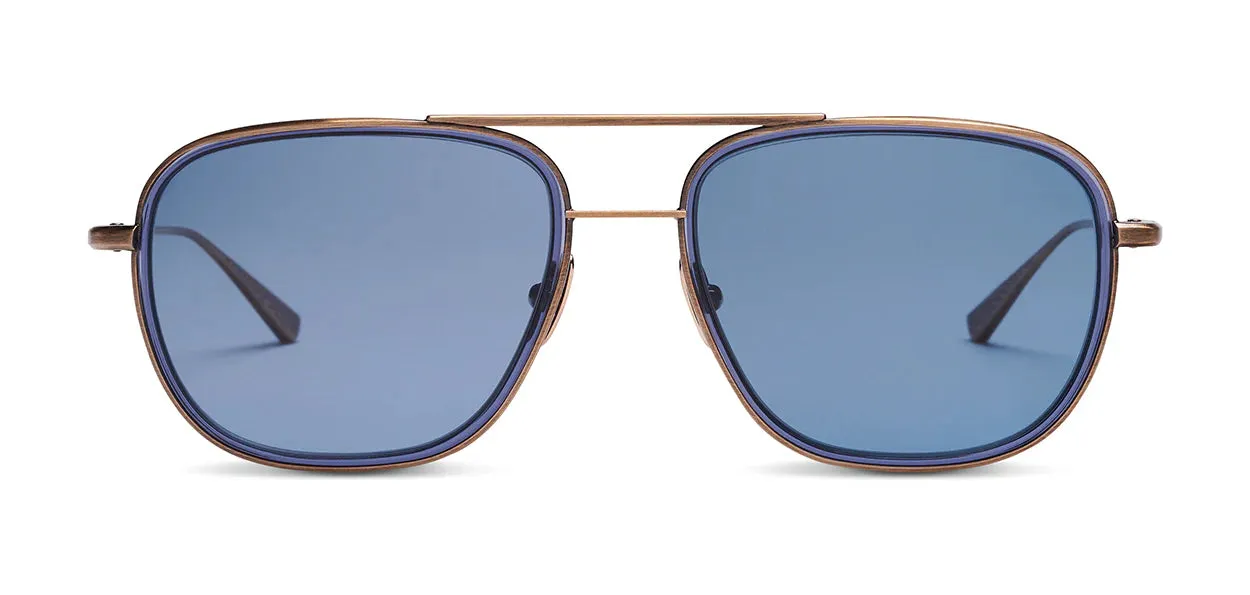 Salt Optics Colorado 55 - Antique Gold/Indigo Blue sold by Franklin and Poe