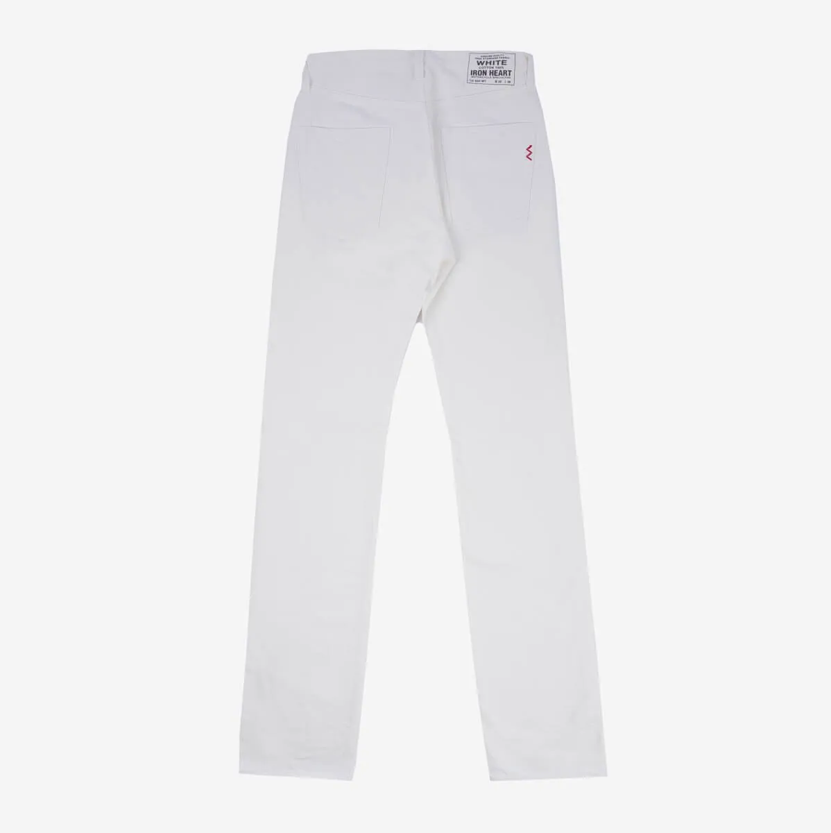 Iron Heart IH-634-WT 13.5oz Denim Straight Cut Jeans - White sold by Franklin and Poe product image thumbnail 5