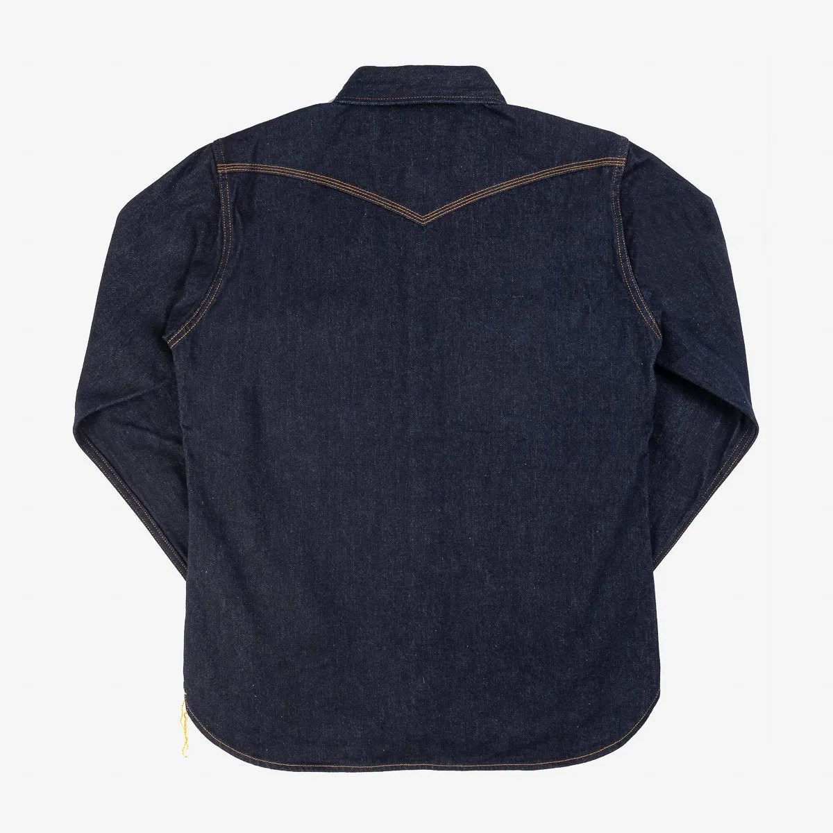 Iron Heart IHSH-33-IND 12oz Selvedge Denim Western Shirt - Indigo sold by Franklin and Poe product image thumbnail 4