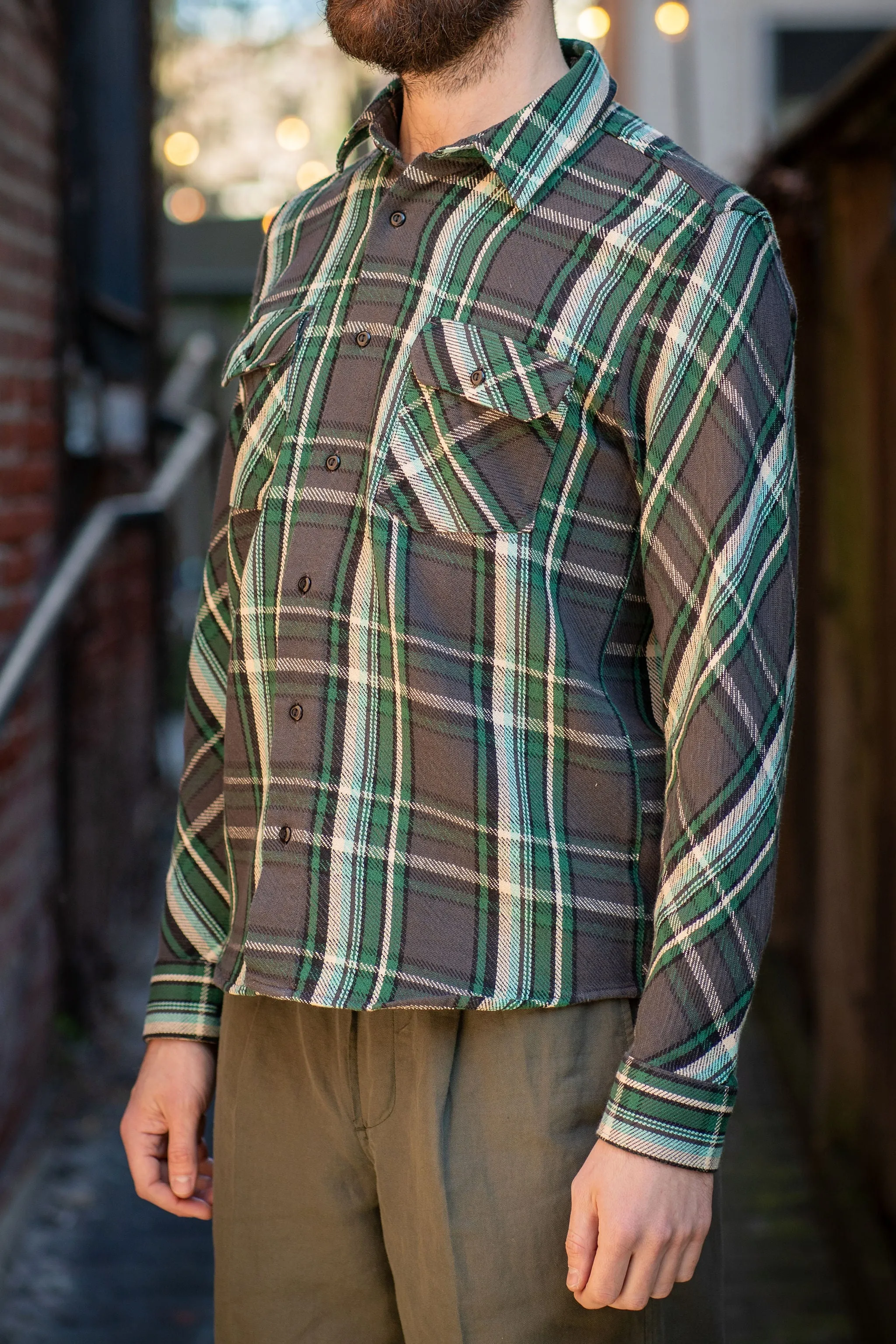 Indigofera Bryson - Unbrushed Check Black/Green/White/Turquoise sold by Franklin and Poe product image thumbnail 2