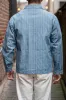 Knickerbocker Factory Denim Chore Coat - Light Wash Fisher Stripe sold by Franklin and Poe
