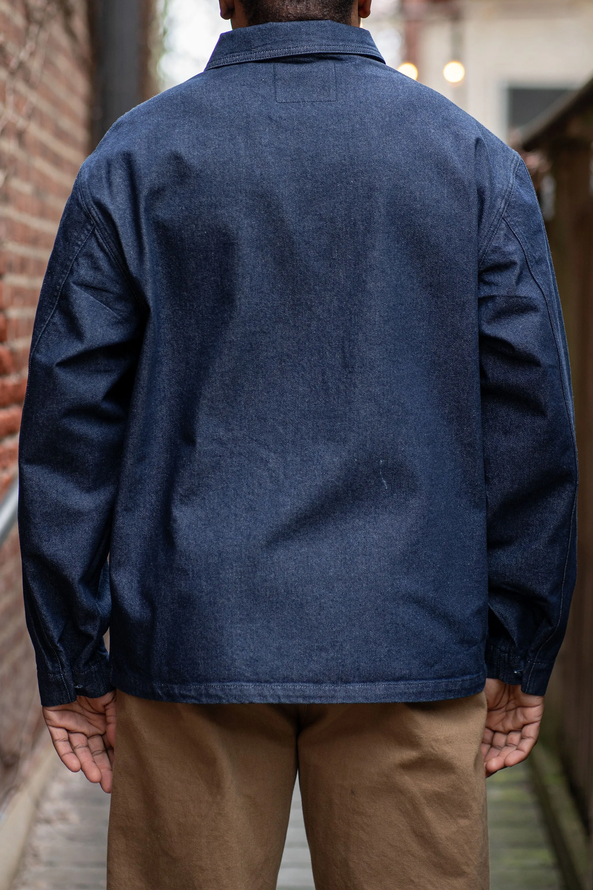 Knickerbocker Factory Denim Chore Coat - Dark Indigo sold by Franklin and Poe product image thumbnail 3